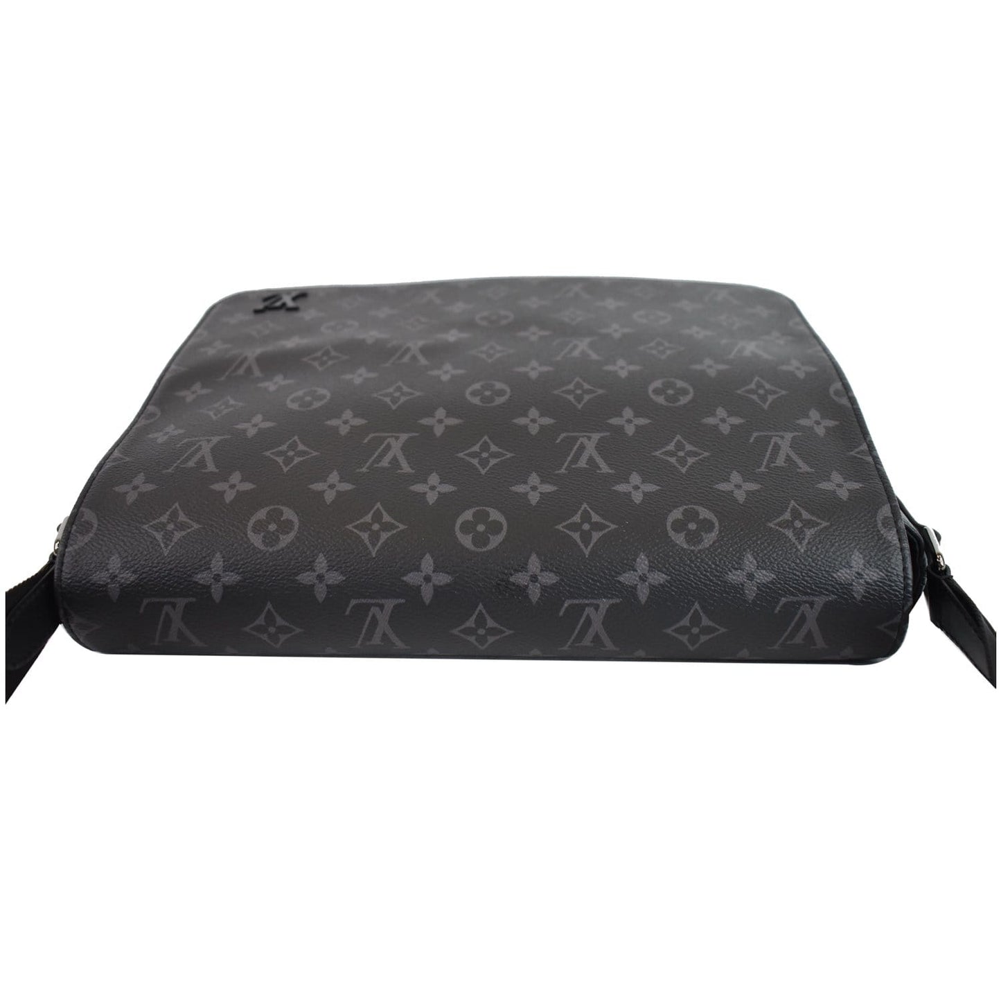 LOUIS VUITTON District MM Monogram Eclipse Messenger Bag Black