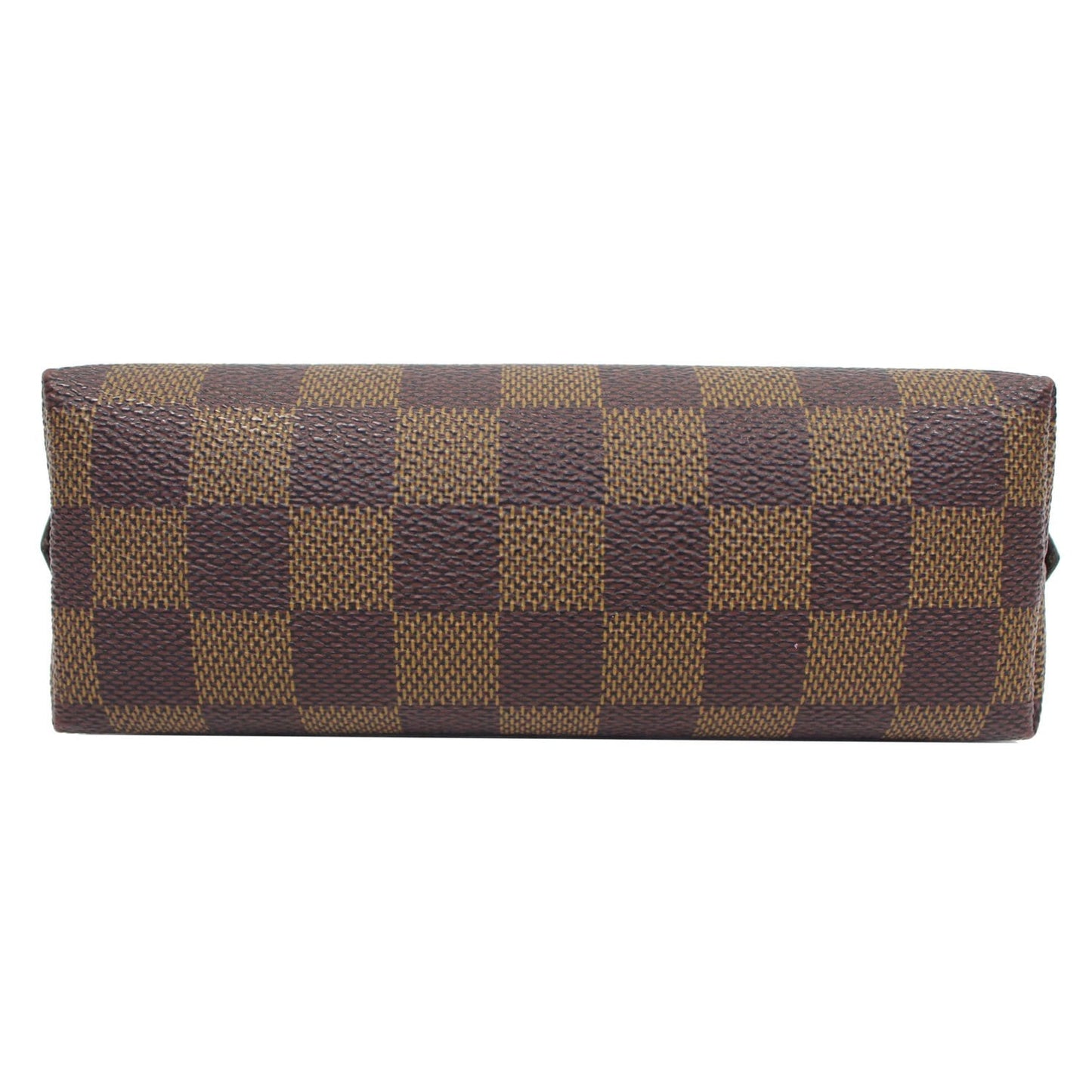 LOUIS VUITTON Damier Ebene Cosmetic Pouch Brown