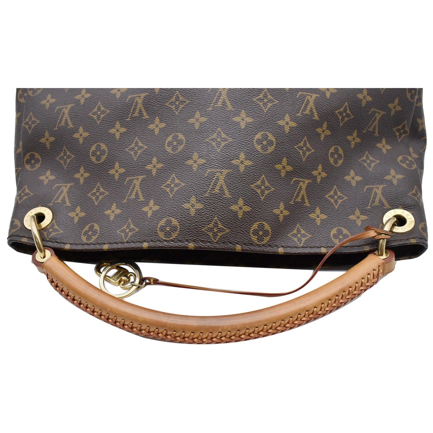 LOUIS VUITTON Artsy MM Monogram Canvas Hobo Bag Brown