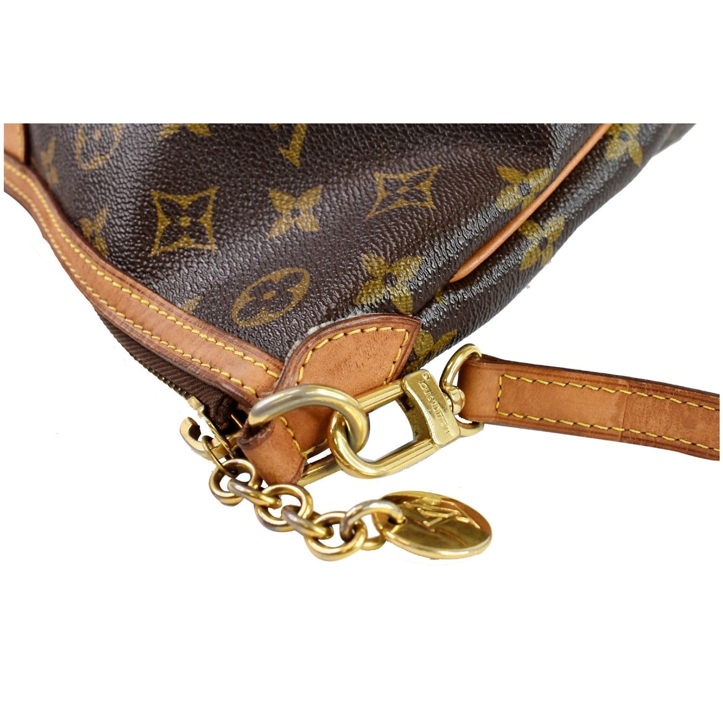 LOUIS VUITTON Palermo PM Monogram Canvas Shoulder Bag Brown