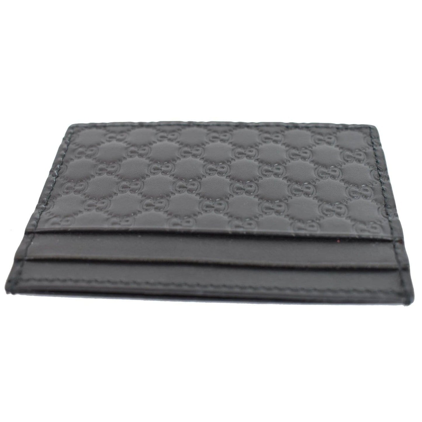 GUCCI  Microguccissima Card Case Black 476010
