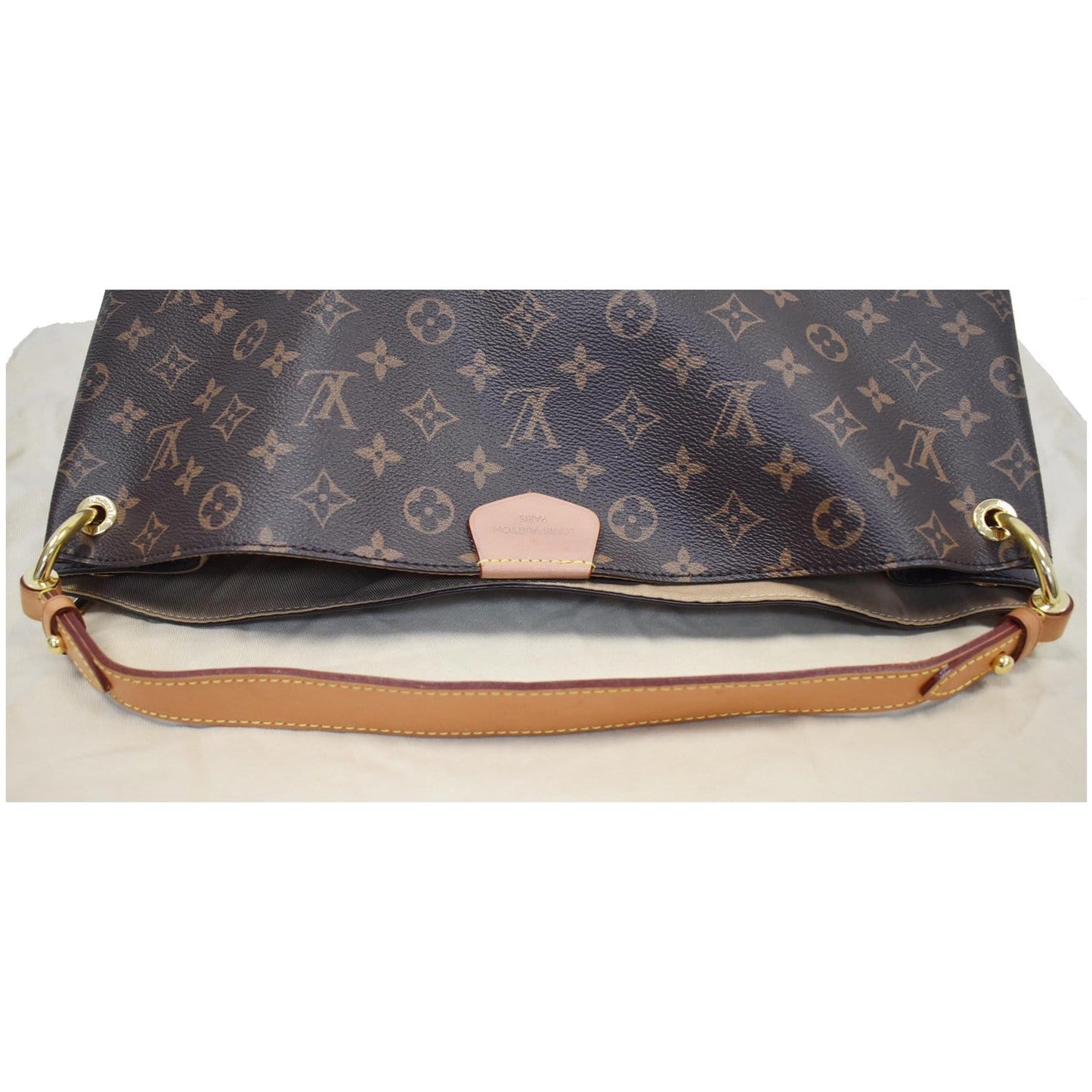 LOUIS VUITTON Graceful MM Monogram Canvas Shoulder Bag Brown