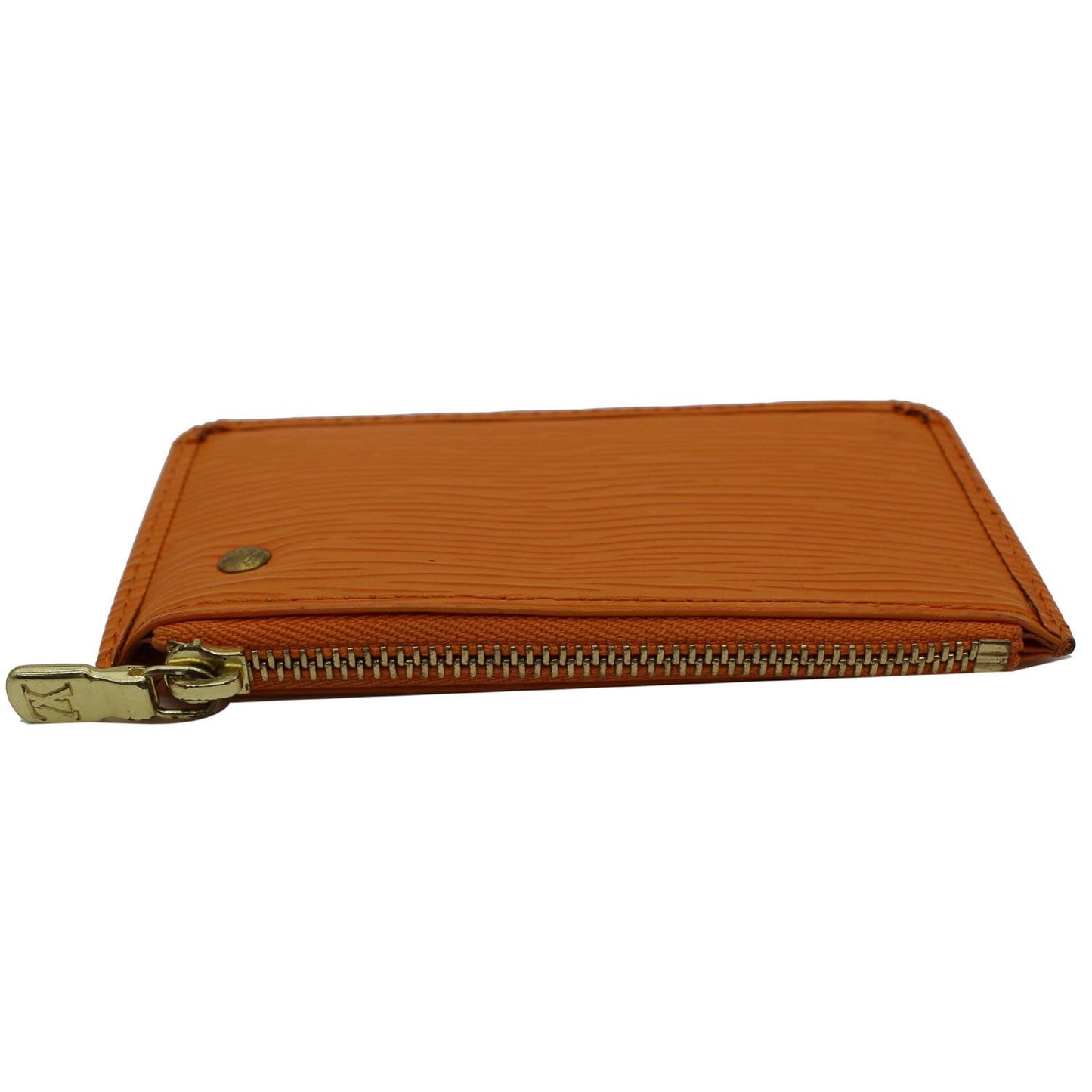 LOUIS VUITTON Epi Leather Pochette Cles Key Pouch Tassel Orange