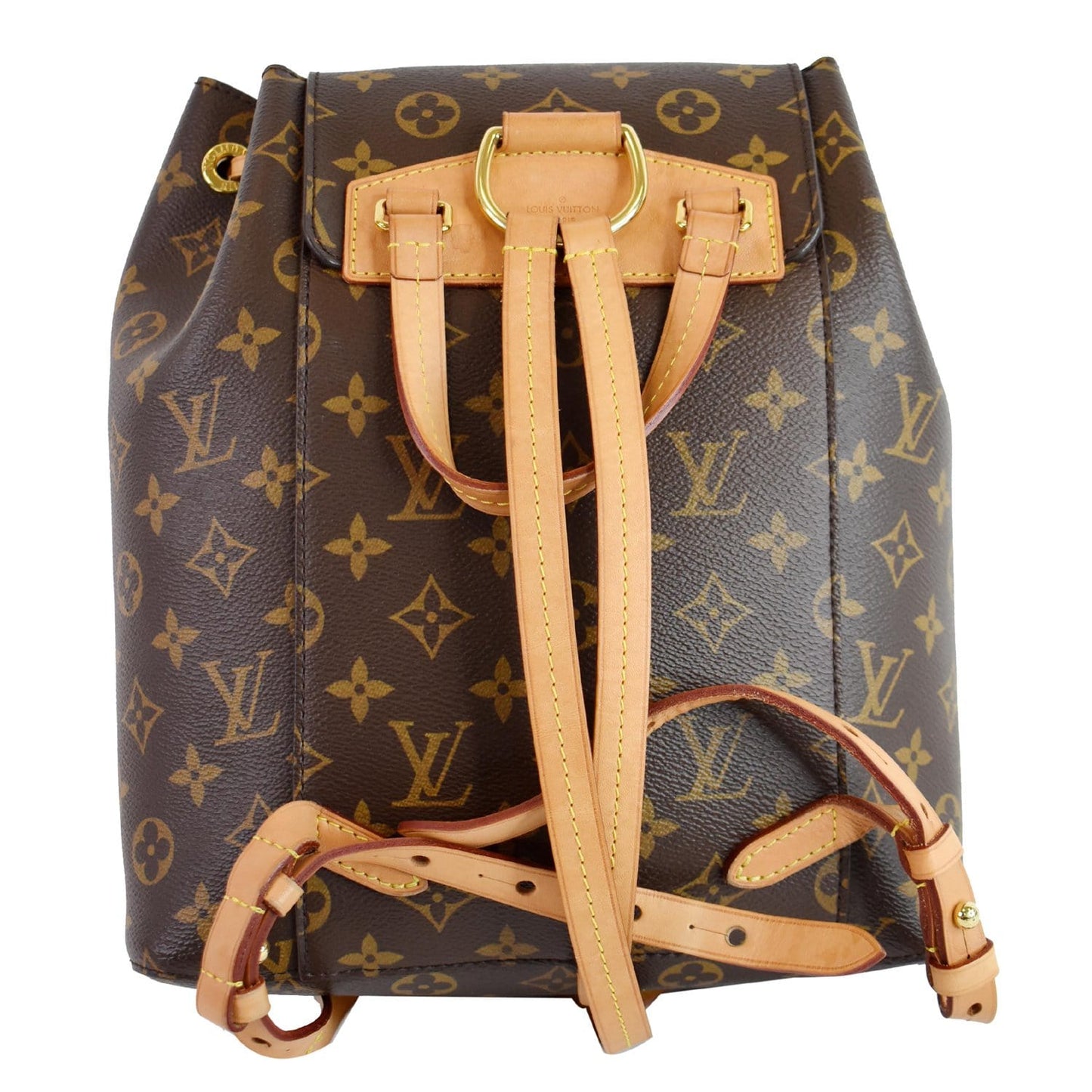 LOUIS VUITTON Montsouris NM Monogram Canvas Backpack Bag Brown
