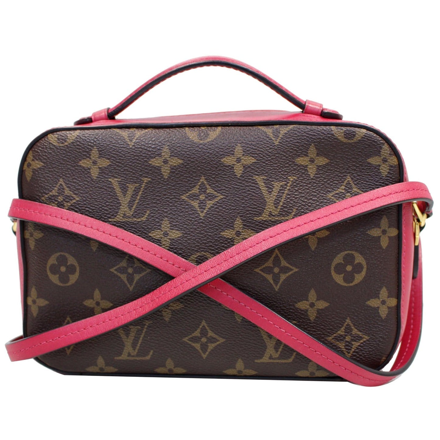 LOUIS VUITTON Saintonge Monogram Canvas Shoulder Bag Freesia