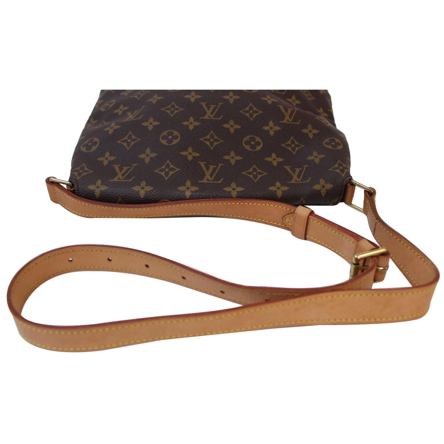 LOUIS VUITTON Musette Salsa GM Monogram Canvas Crossbody Shoulder Bag Brown