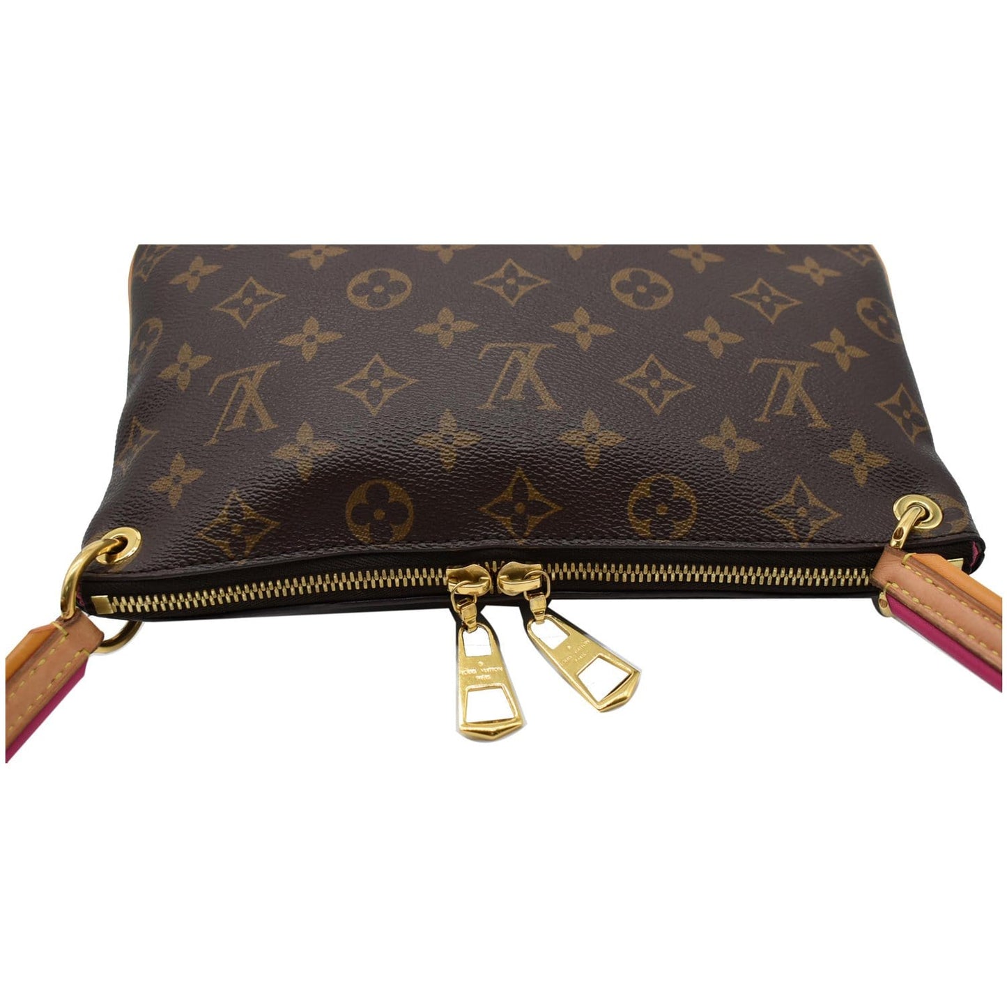 LOUIS VUITTON Lorette Monogram Canvas Shoulder Bag Brown