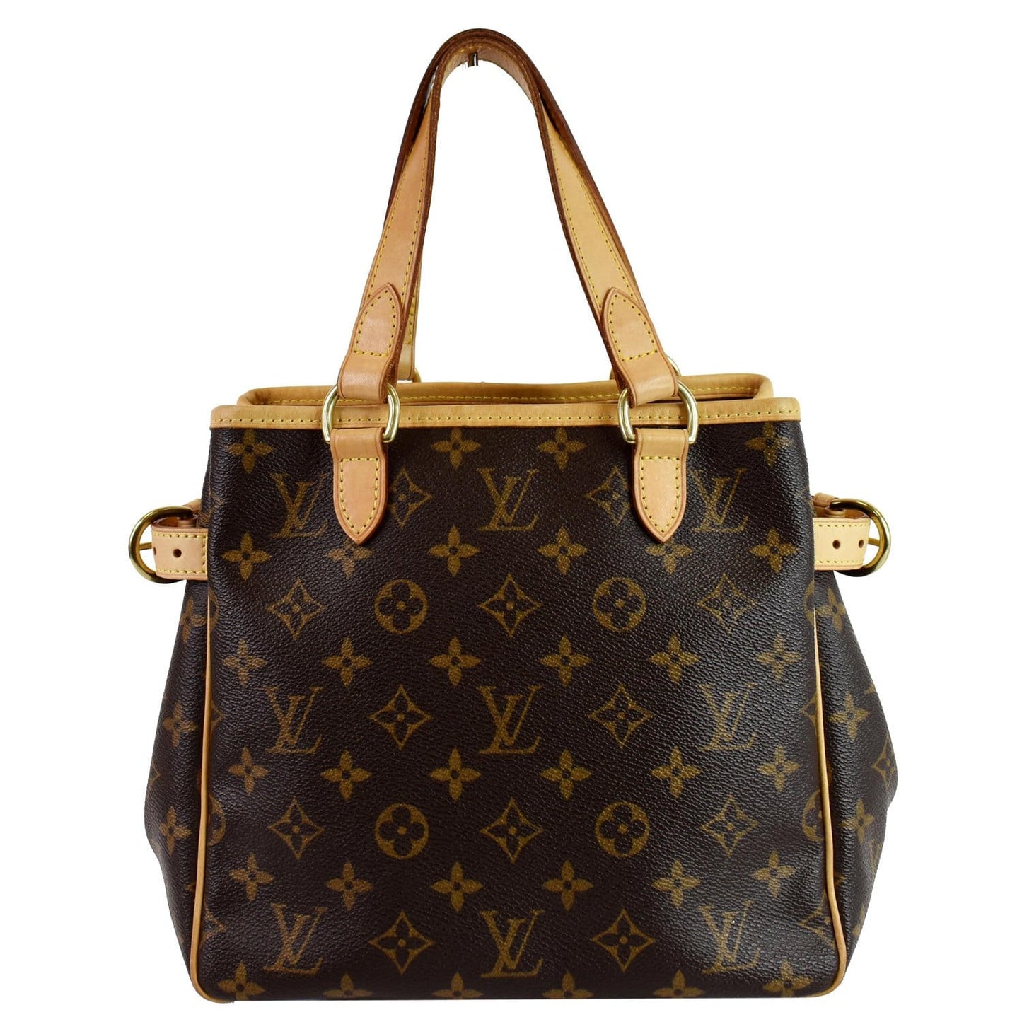LOUIS VUITTON Batignolles Vertical Monogram Canvas Tote Bag Brown