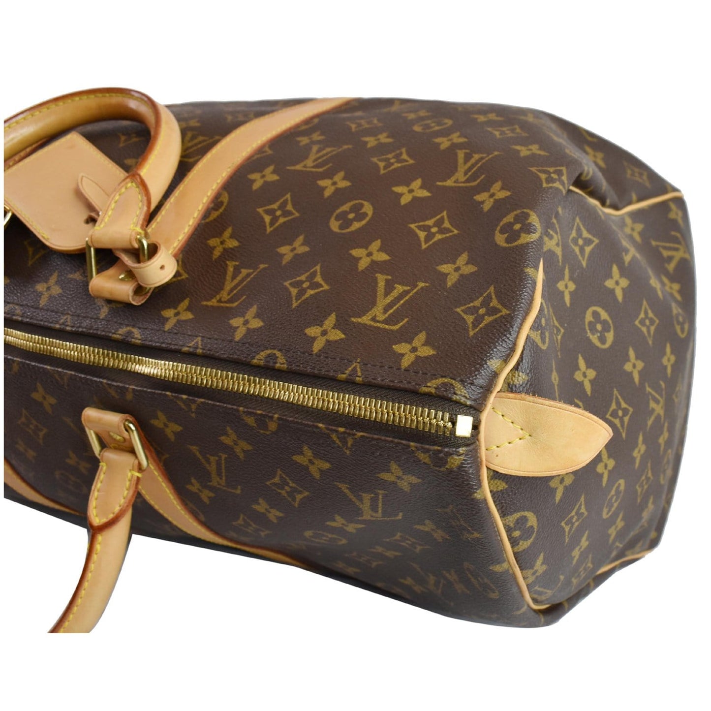 LOUIS VUITTON Keepall 50 Monogram Canvas Travel Bag Brown