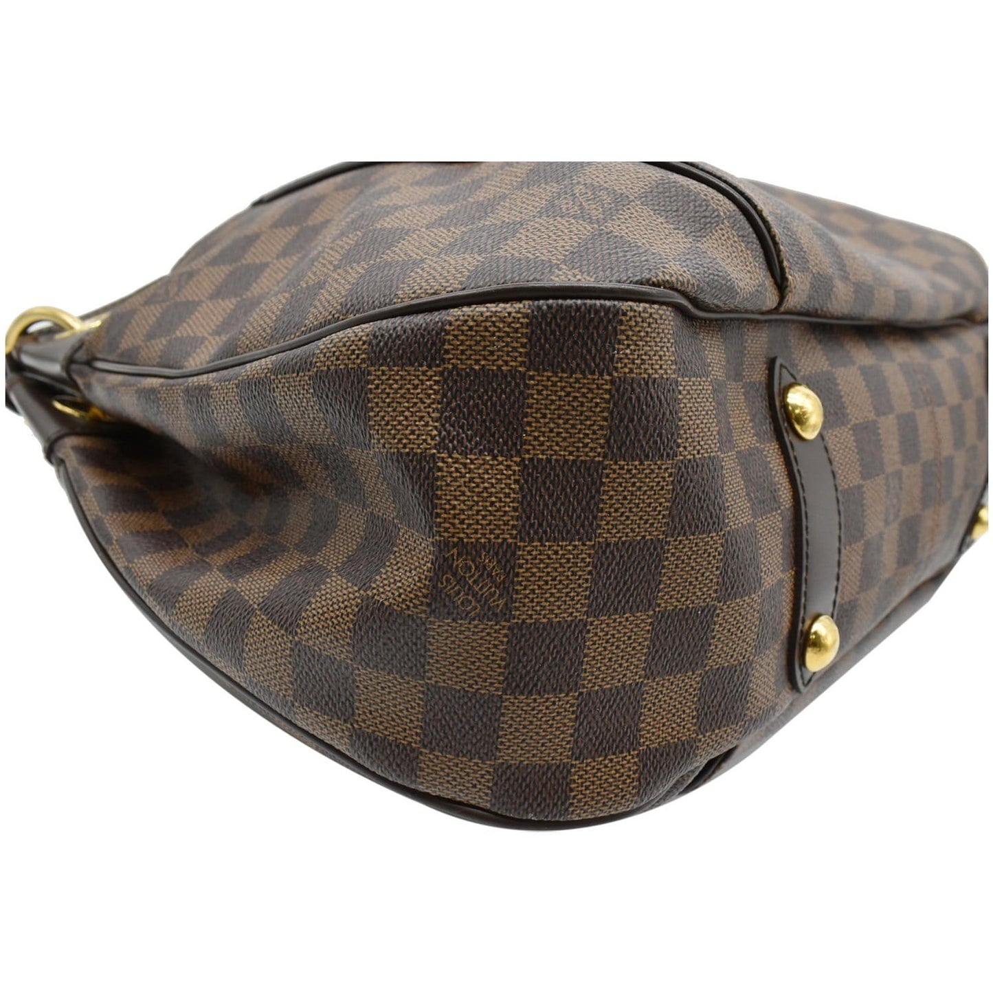 LOUIS VUITTON Galliera PM Damier Ebene Shoulder Bag Brown
