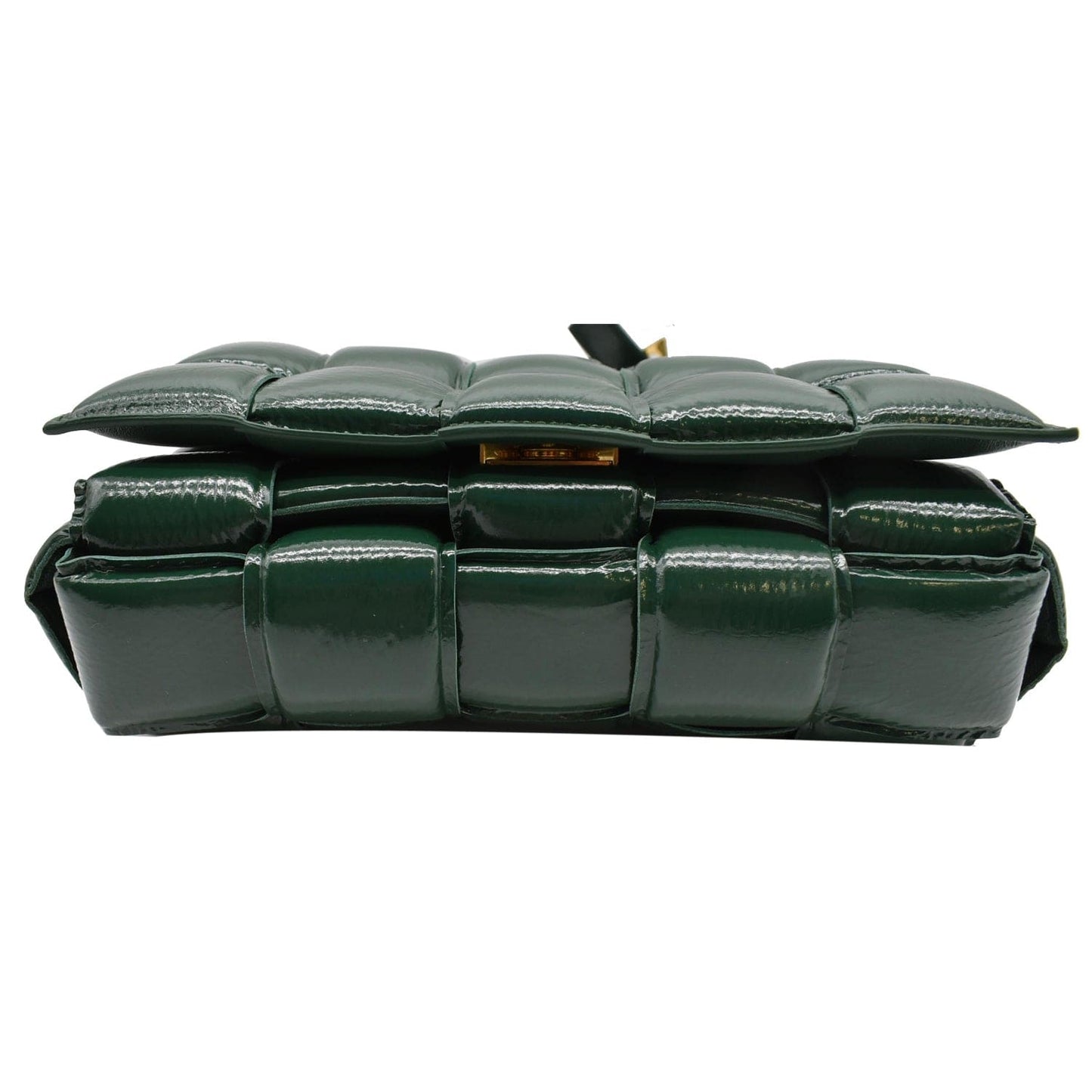 BOTTEGA VENETA Padded Cassette Leather Crossbody Bag Dark Green