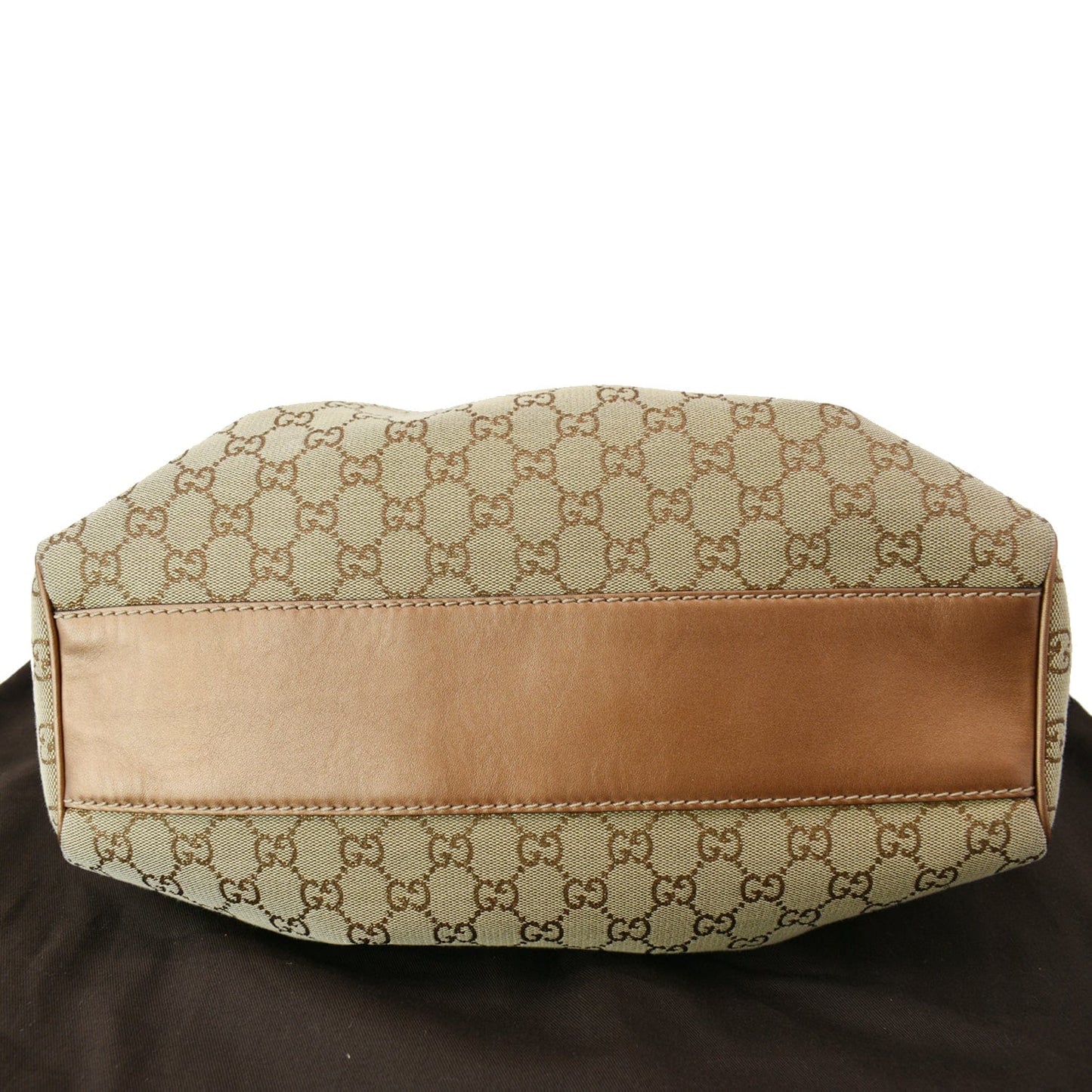 GUCCI Sukey Medium GG Canvas Tote Bag Beige 211944