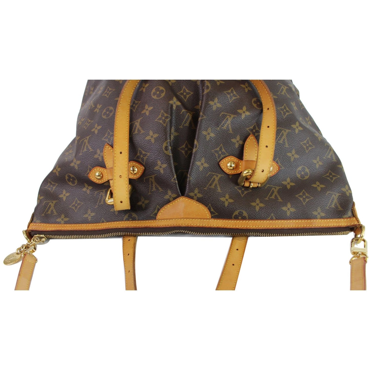 LOUIS VUITTON Palermo GM Monogram Canvas Tote Shoulder Bag Brown