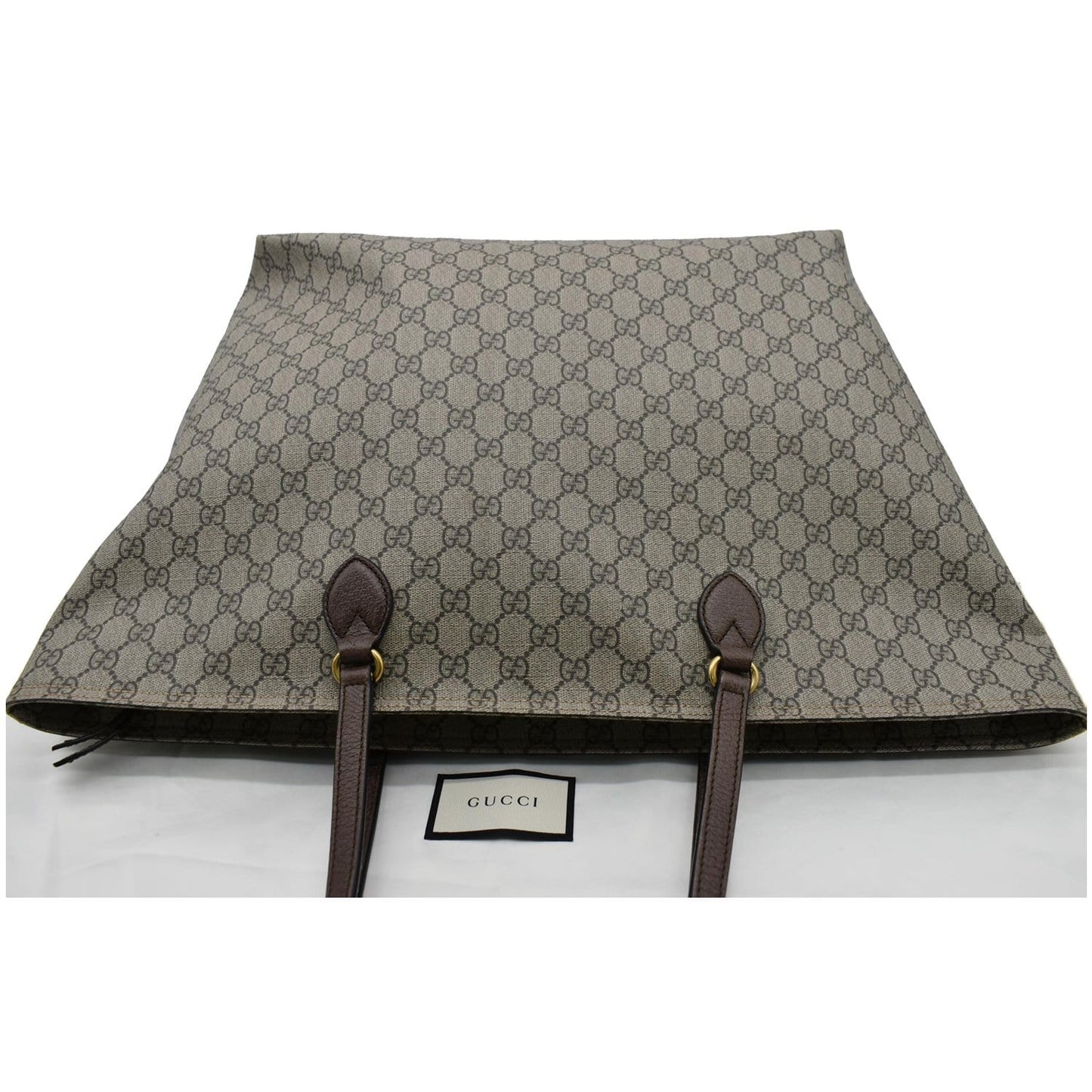 GUCCI Ophidia Large GG Supreme Coated Canvas Tote Bag Beige 547974