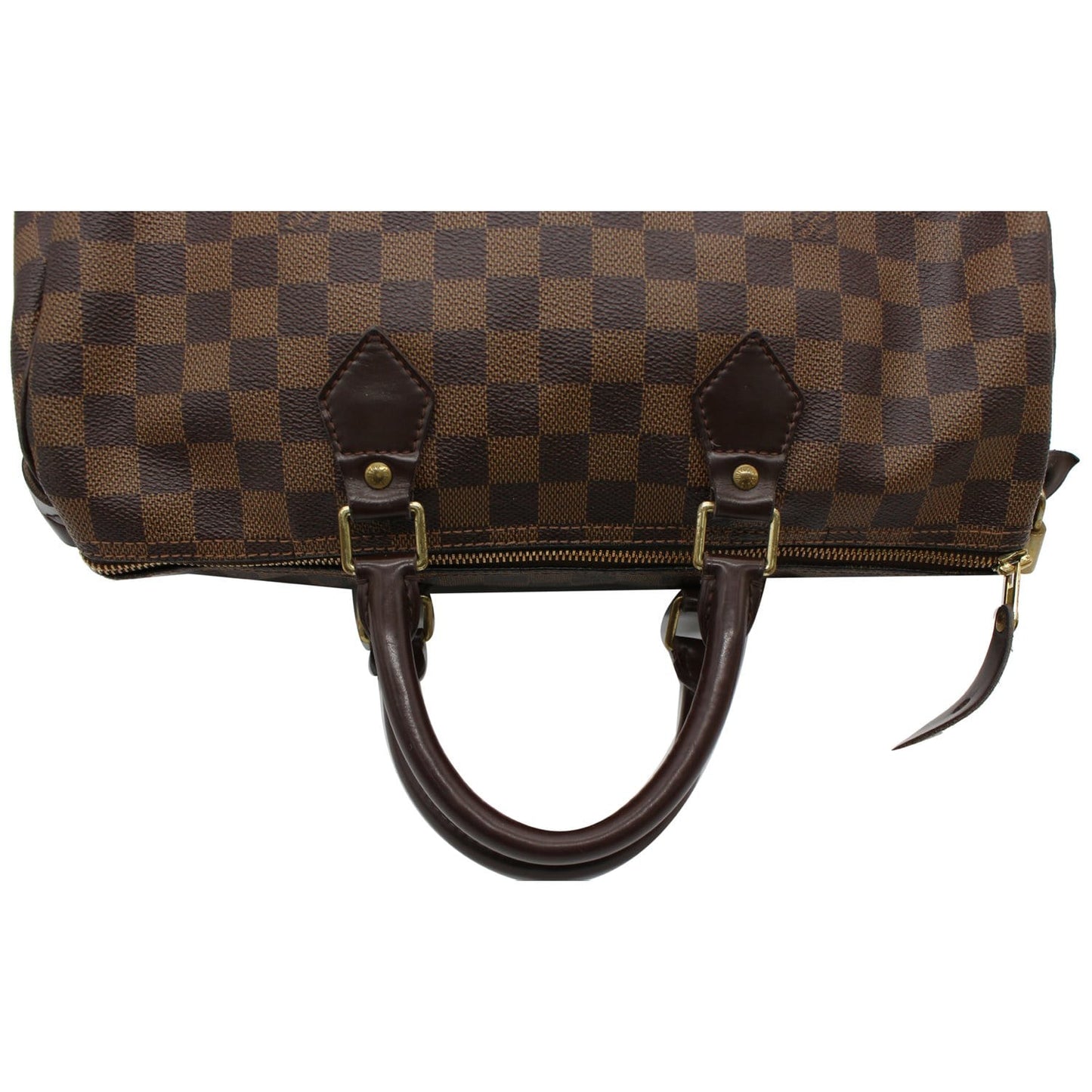 LOUIS VUITTON Speedy 35 Damier Ebene Satchel Bag Brown