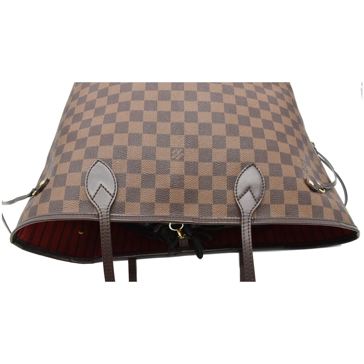 LOUIS VUITTON  Neverfull MM Damier Ebene Tote Bag Brown