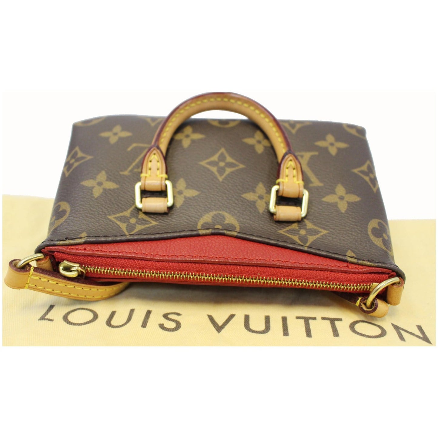 LOUIS VUITTON Nano Pallas Monogram Canvas Shoulder Crossbody Bag Brown - 20% OFF
