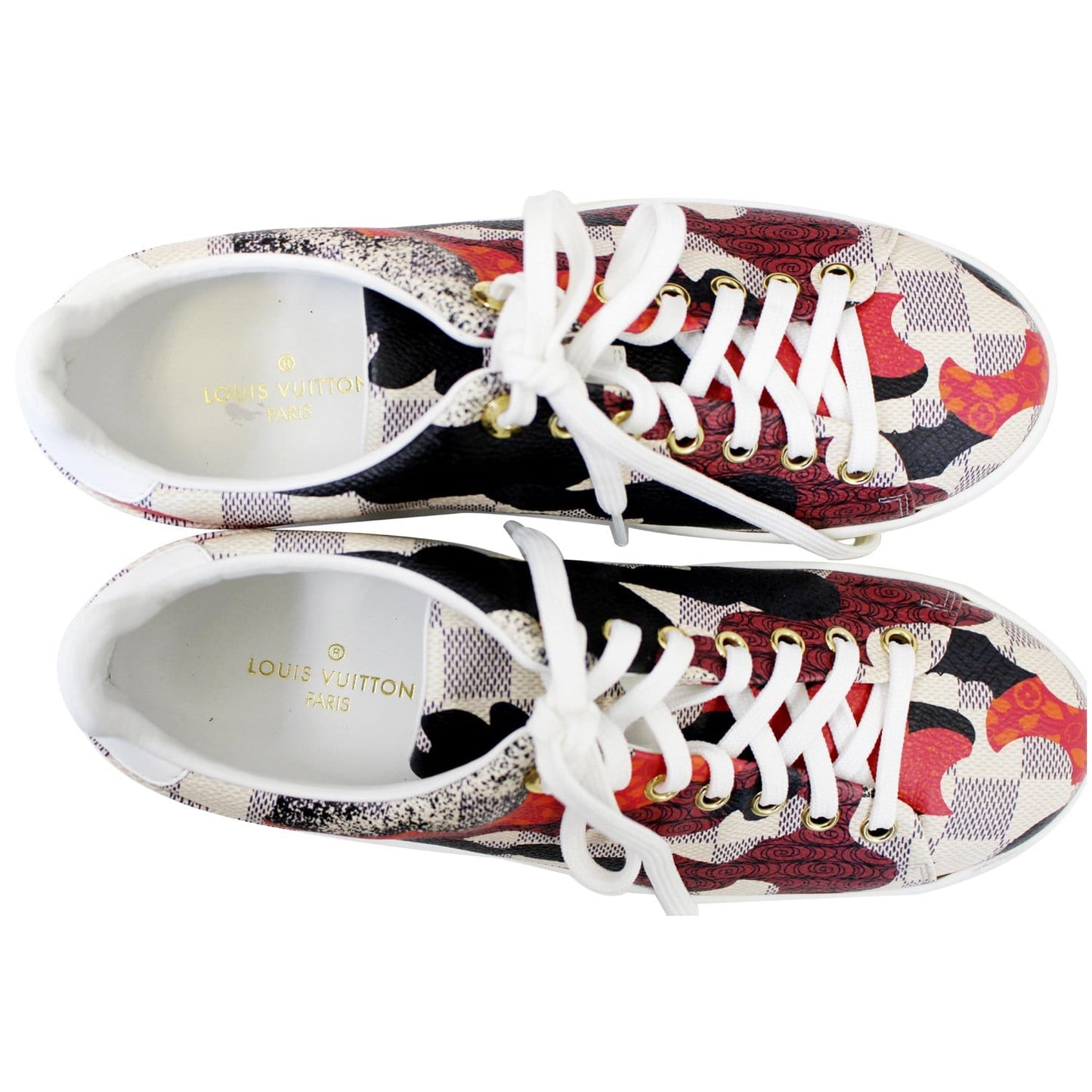 LOUIS VUITTON Overcloud Damier Azur Sneakers Size 7.5 US