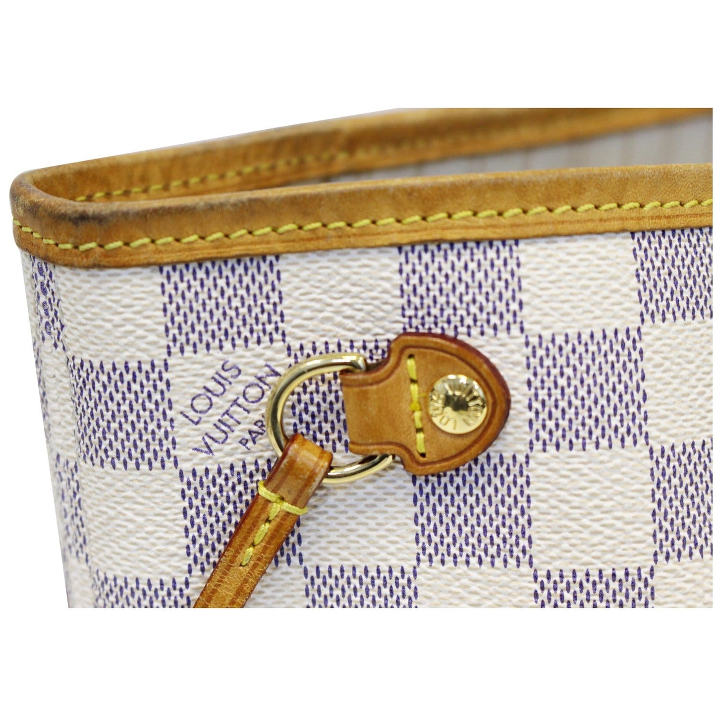 LOUIS VUITTON Neverfull PM Damier Azur Tote Bag