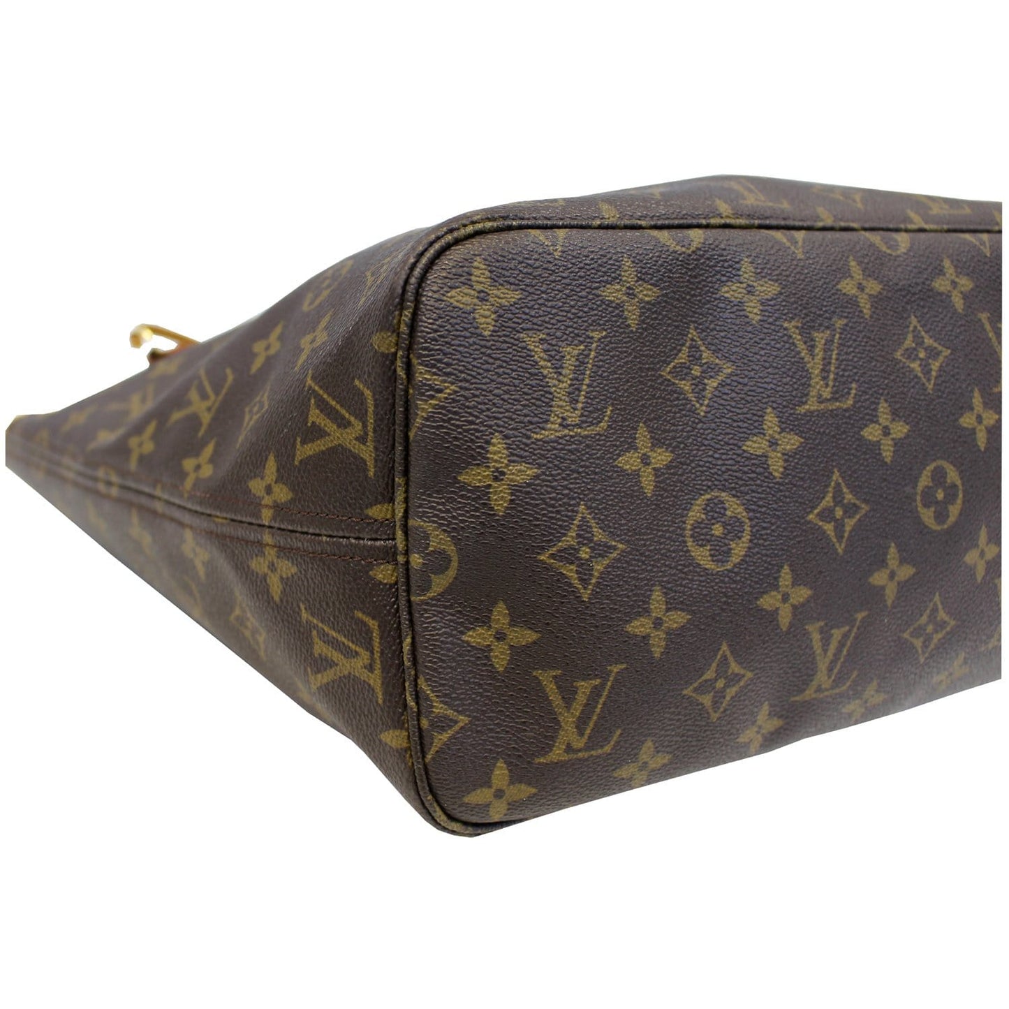LOUIS VUITTON Neverfull MM Monogram Canvas  Brown Tote Bag