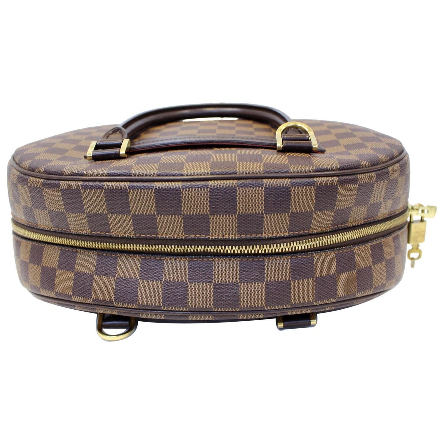 LOUIS VUITTON Nolita Damier Ebene Satchel Bag Brown