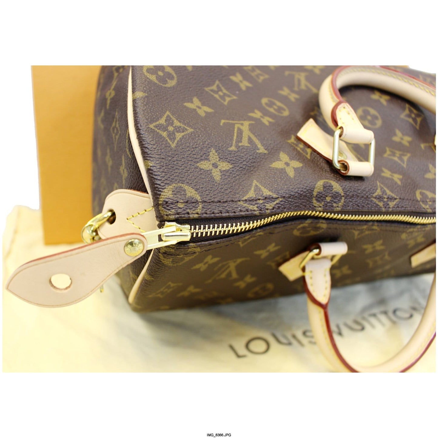 LOUIS VUITTON Speedy 35 Monogram Canvas Satchel Bag