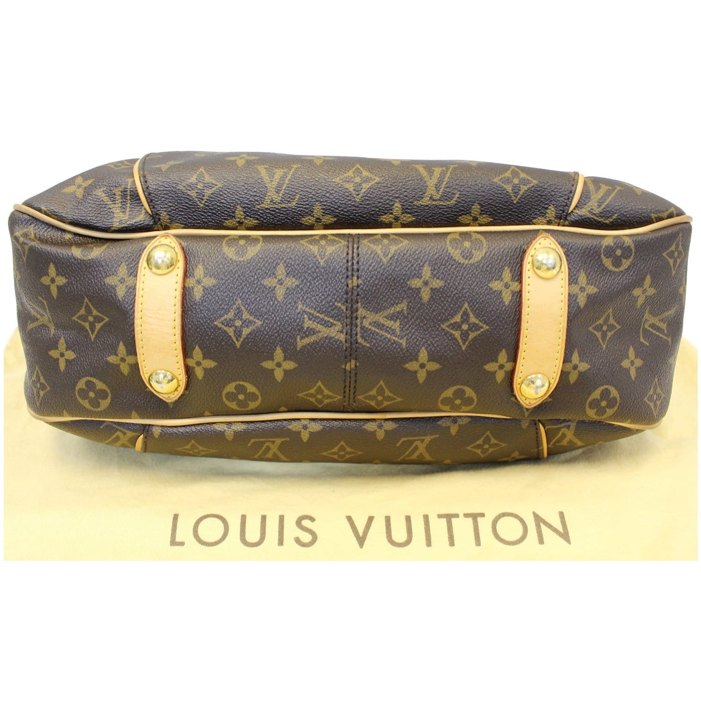 LOUIS VUITTON Galliera PM Monogram Canvas Shoulder Bag Brown