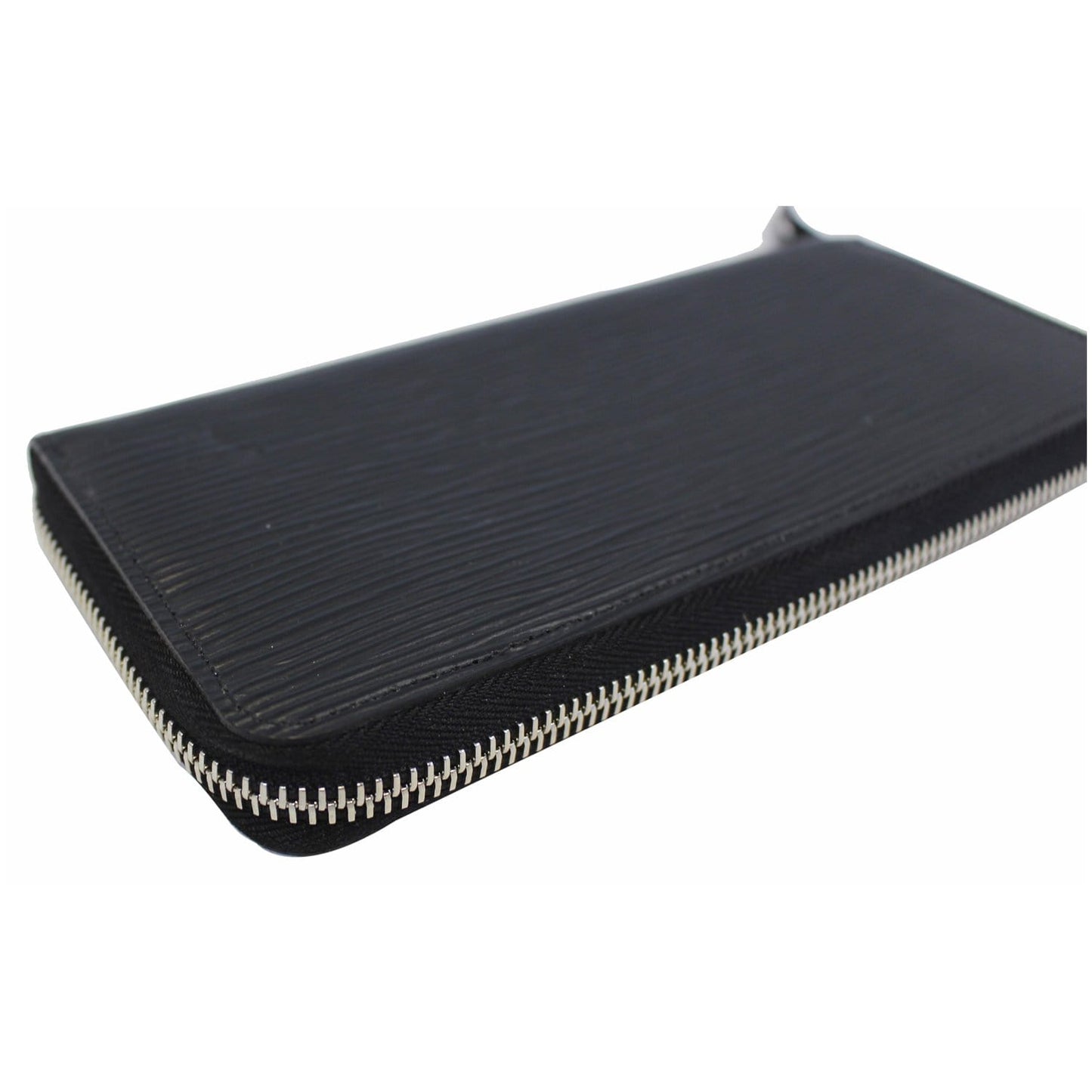 LOUIS VUITTON Clemence Epi Leather Wallet Black