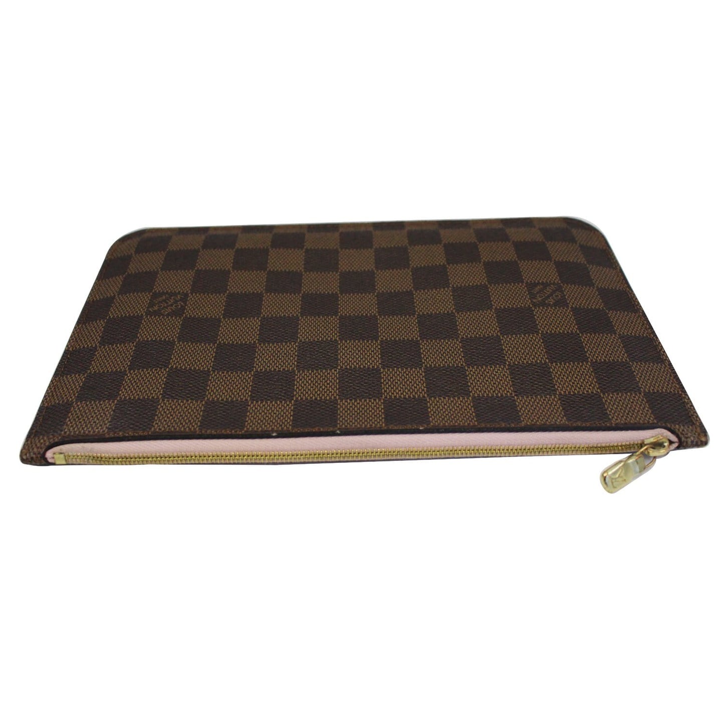LOUIS VUITTON Pochette Wristlet Pouch Damier Ebene Neverfull MM/GM Brown