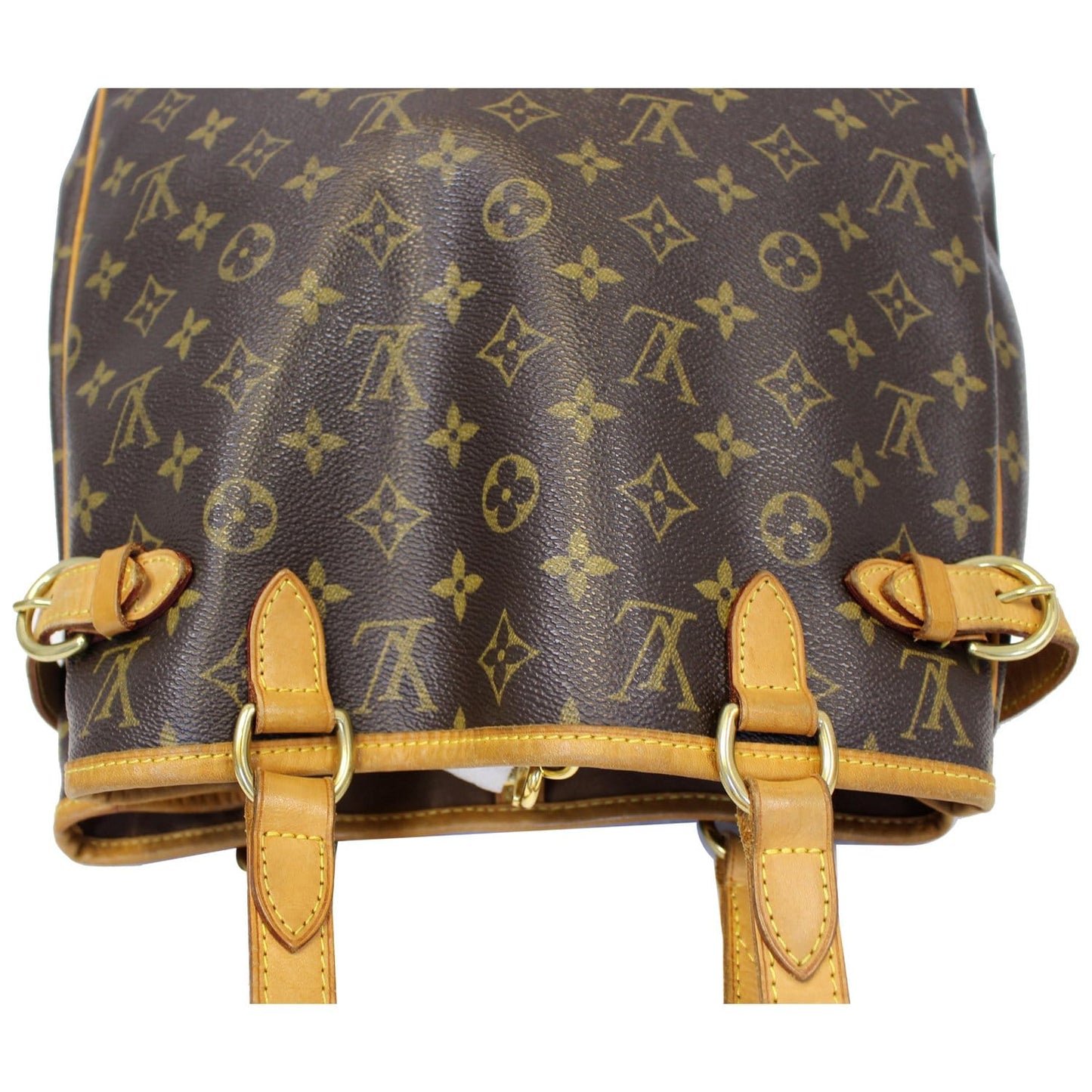 LOUIS VUITTON Batignolles Vertical Monogram Canvas Shoulder Bag Brown