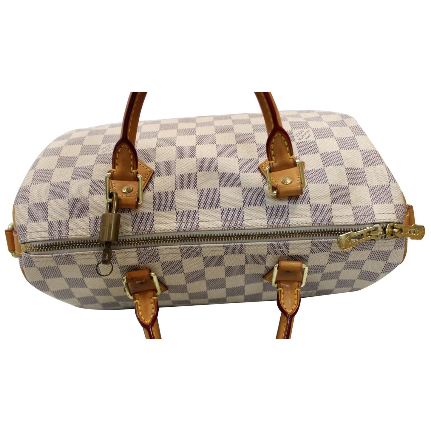 Louis Vuitton Speedy 30 Damier Azur Bandouliere Satchel Bag - 25% OFF