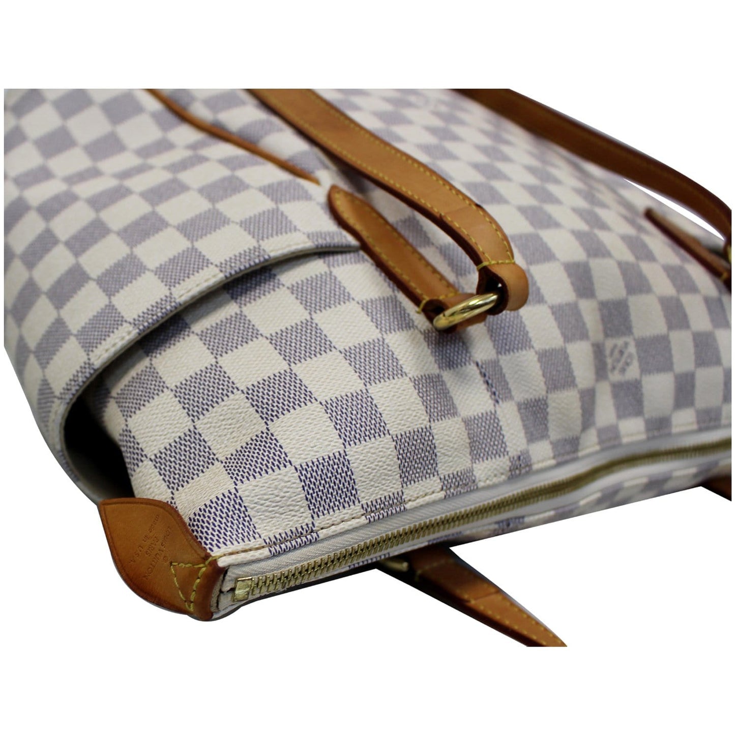 LOUIS VUITTON Totally GM Damier Azur Shoulder Bag White