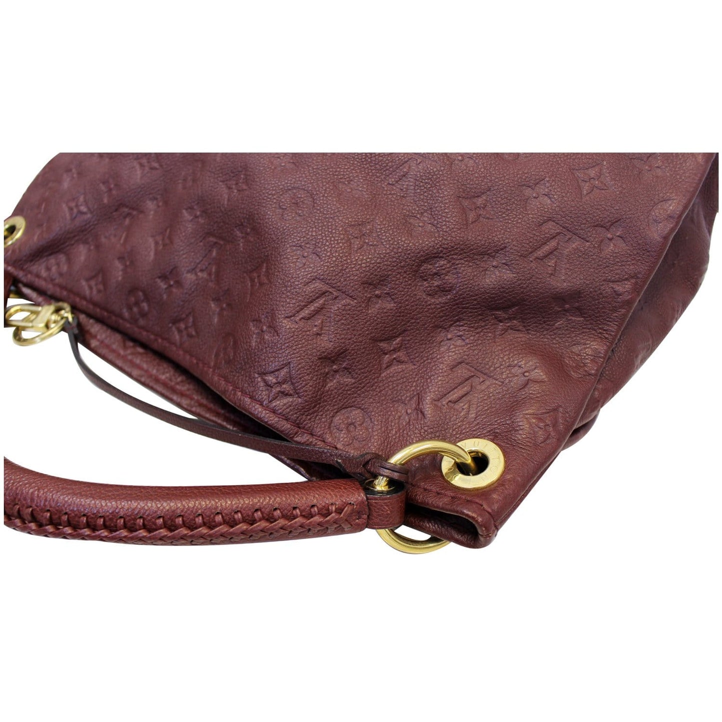 LOUIS VUITTON Artsy MM Monogram Empreinte Shoulder Bag Red