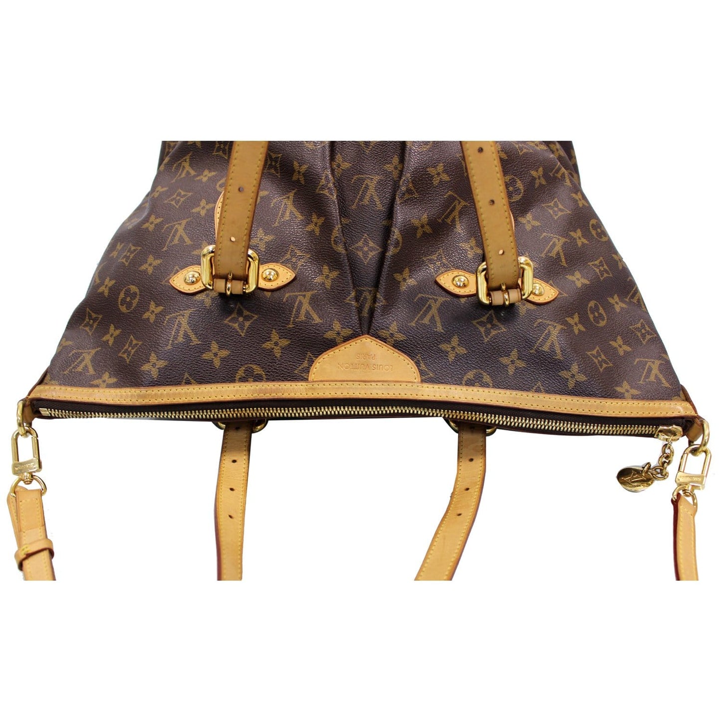 LOUIS VUITTON Palermo GM Monogram Canvas Tote Shoulder Bag Brown