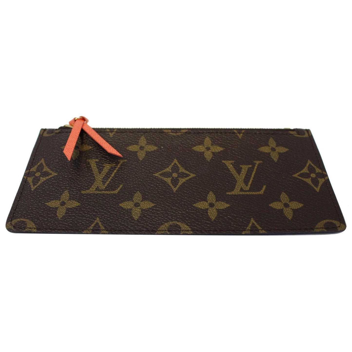 LOUIS VUITTON Felicie Zippered Monogram Canvas Insert Pouch Brown