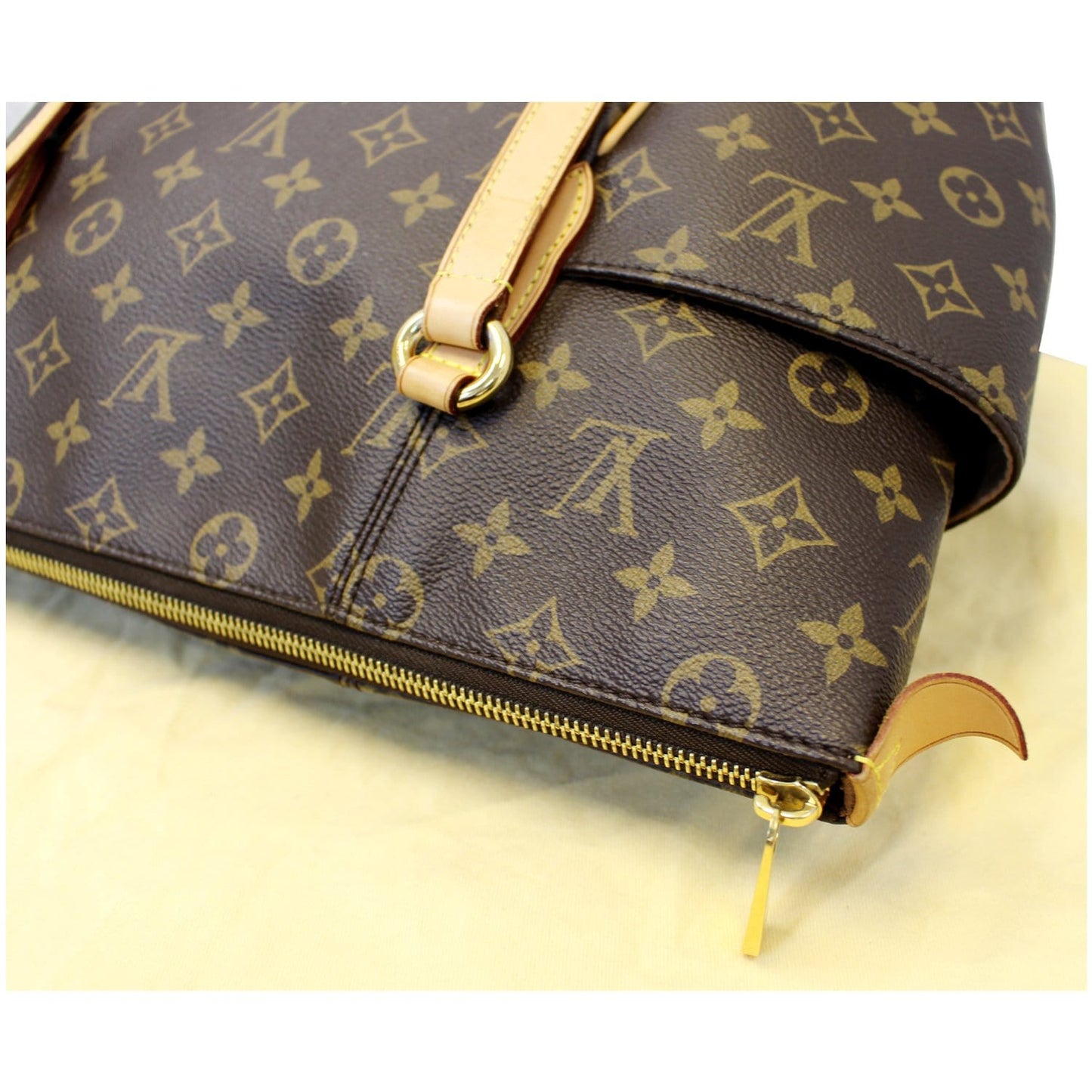 LOUIS VUITTON Totally GM Monogram Canvas Tote Shoulder Bag Brown