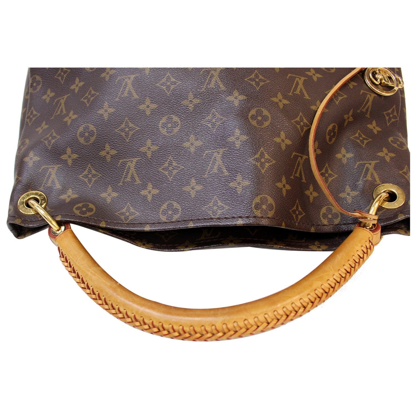 LOUIS VUITTON Artsy MM Monogram Canvas Shoulder Bag Brown