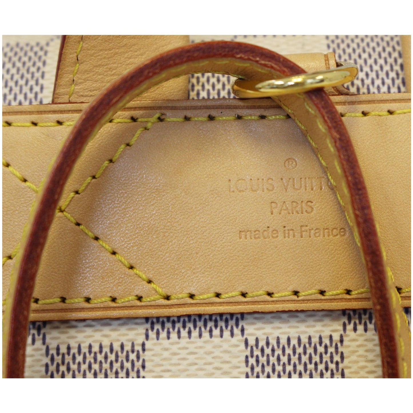 LOUIS VUITTON Sperone BB Damier Azur Backpack Bag White