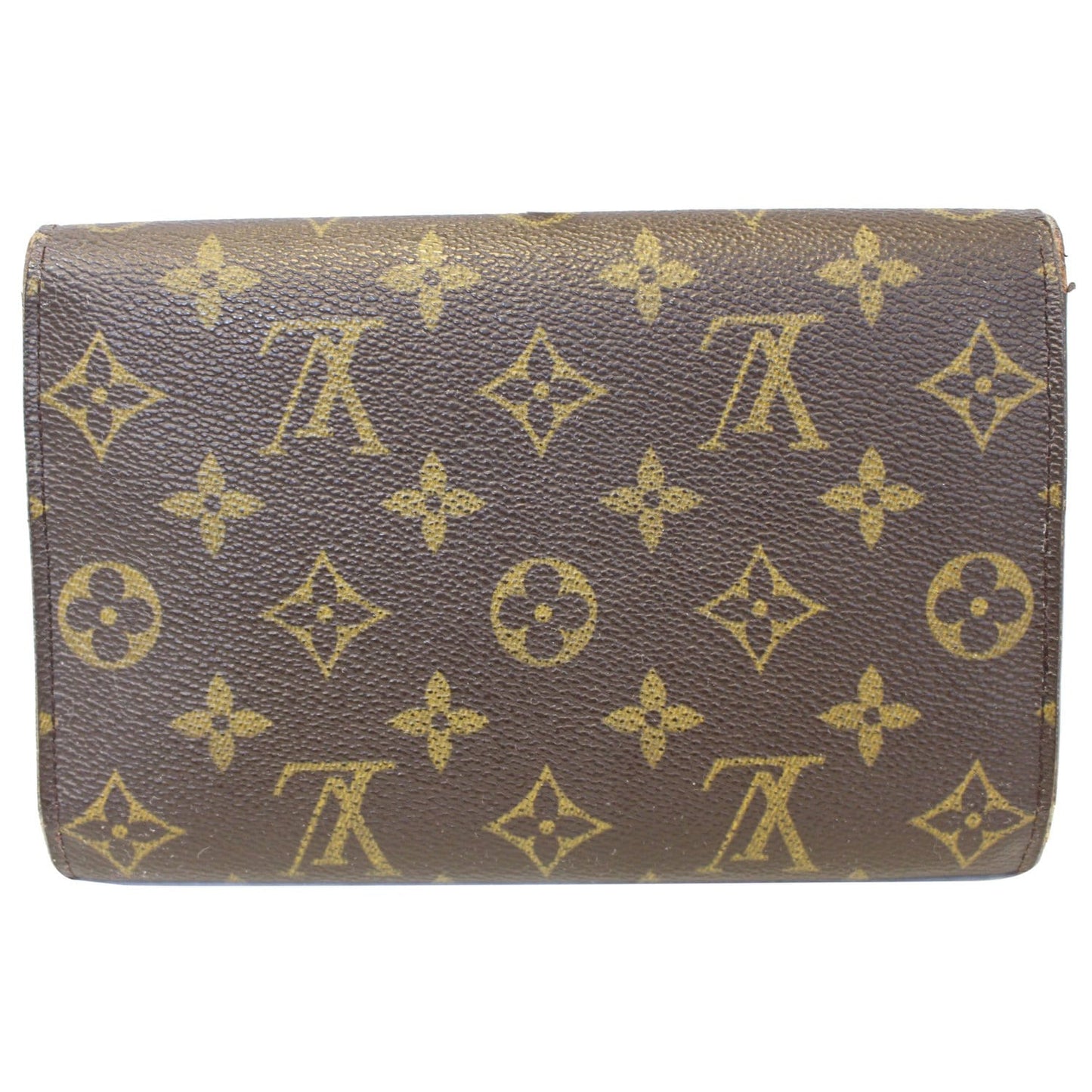 LOUIS VUITTON Alexandra Monogram Canvas Long Wallet Brown