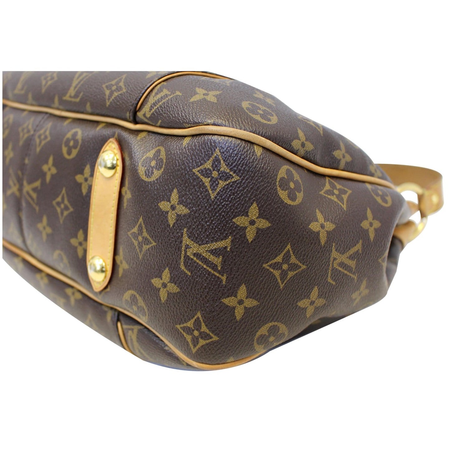 LOUIS VUITTON Galliera PM Monogram Canvas Shoulder Handbag Brown
