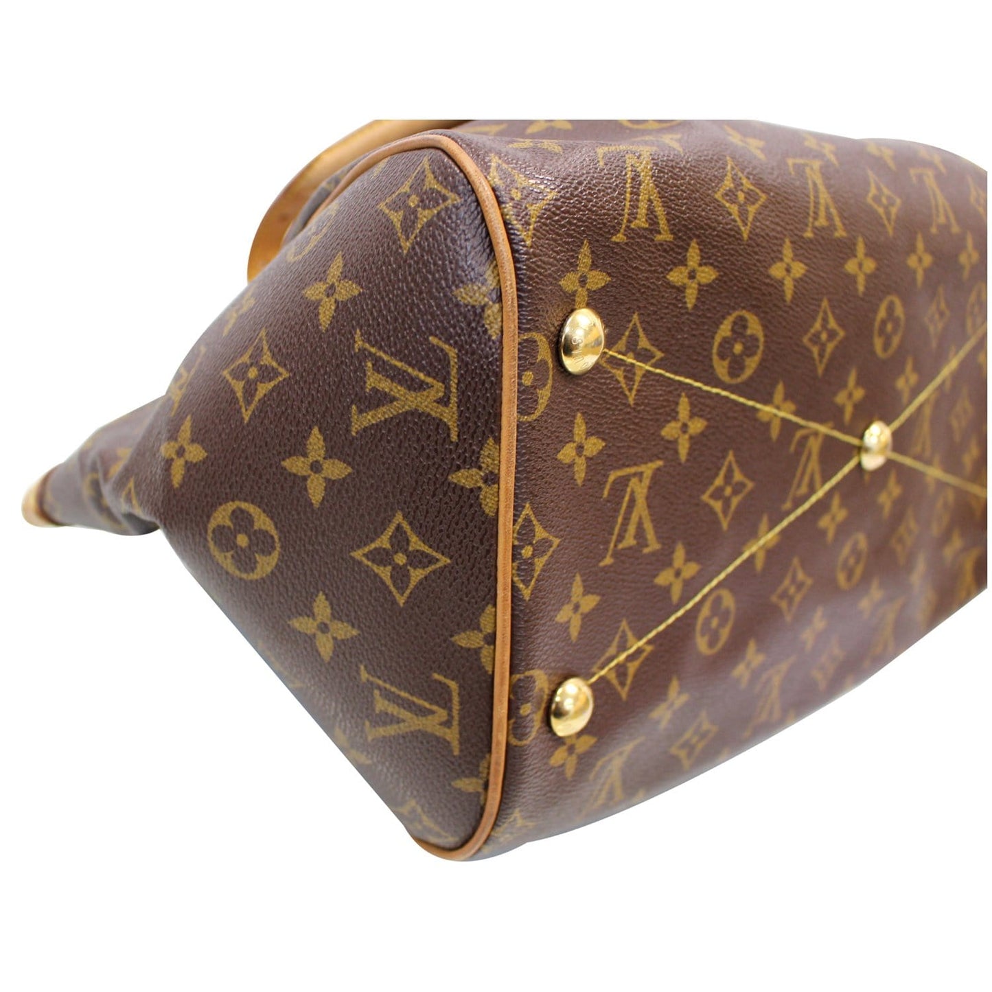 LOUIS VUITTON Tivoli GM Monogram Canvas Shoulder Bag Brown