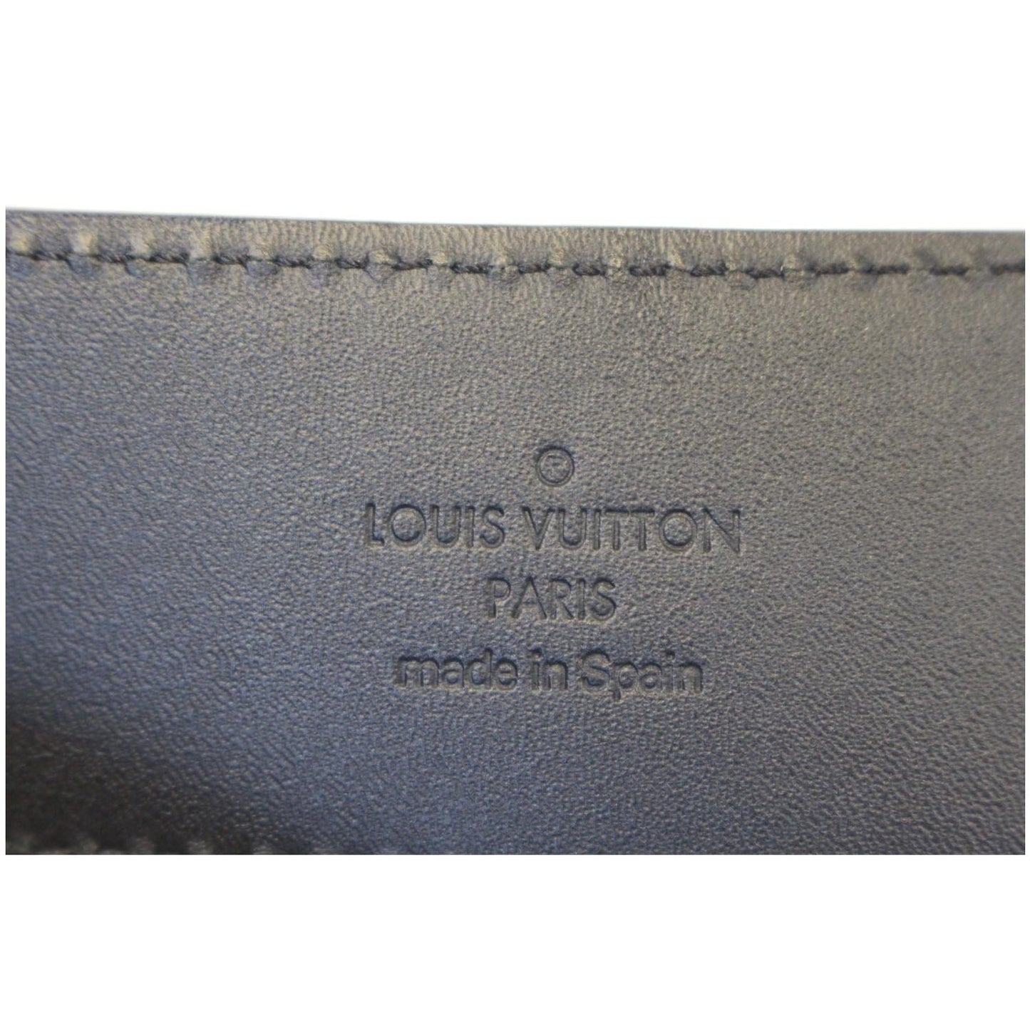 LOUIS VUITTON Damier Graphite LV Initiales Belt