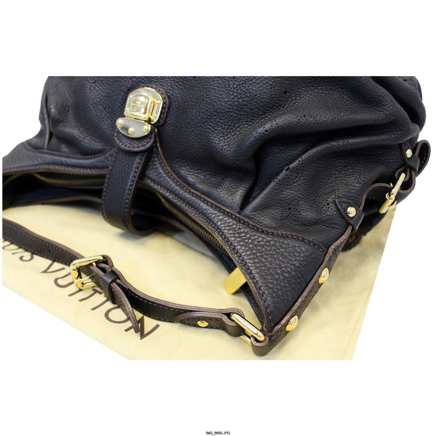 LOUIS VUITTON Mahina XS Monogram Black Leather Shoulder Bag - Sale