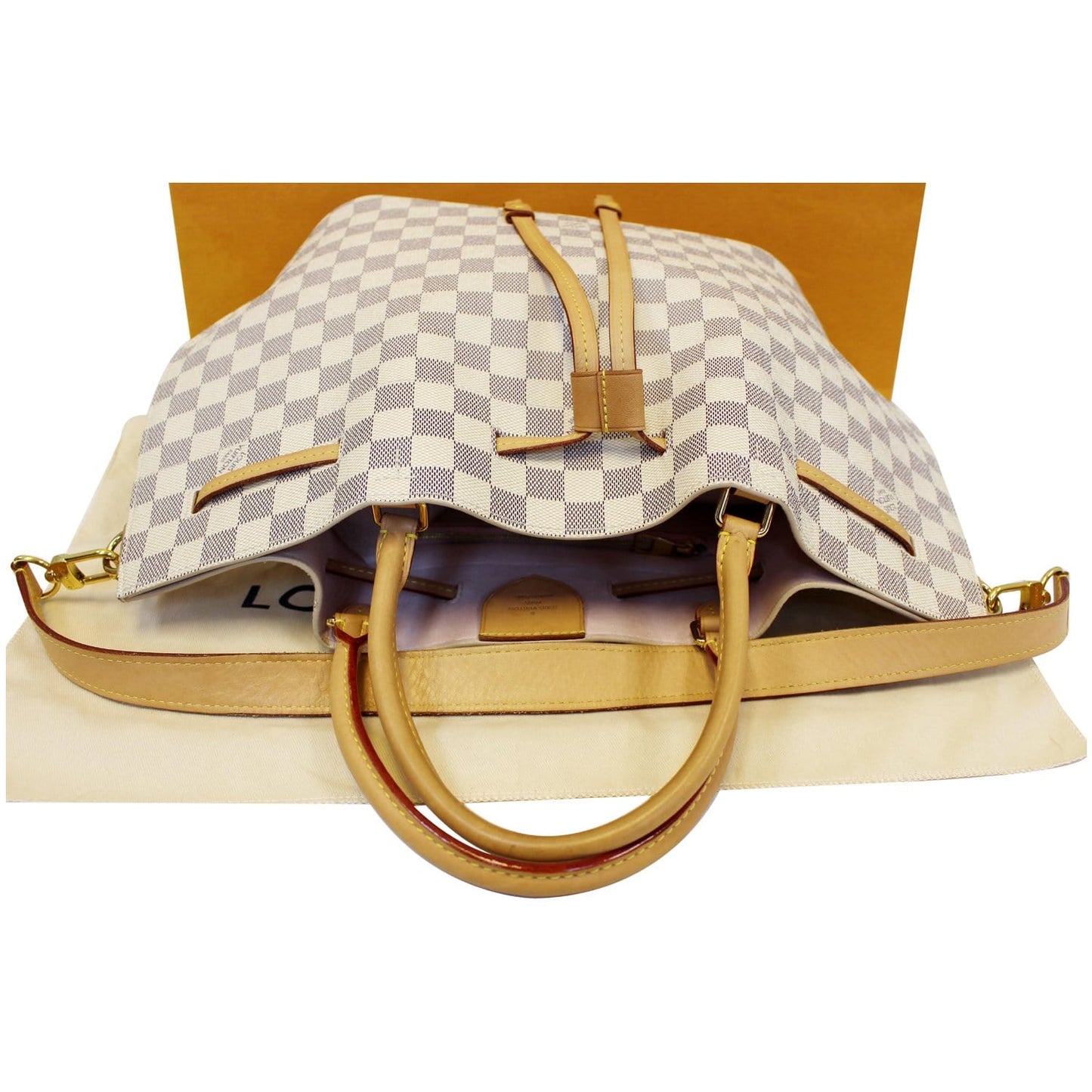 LOUIS VUITTON Girolata Damier Azur Shoulder Bag