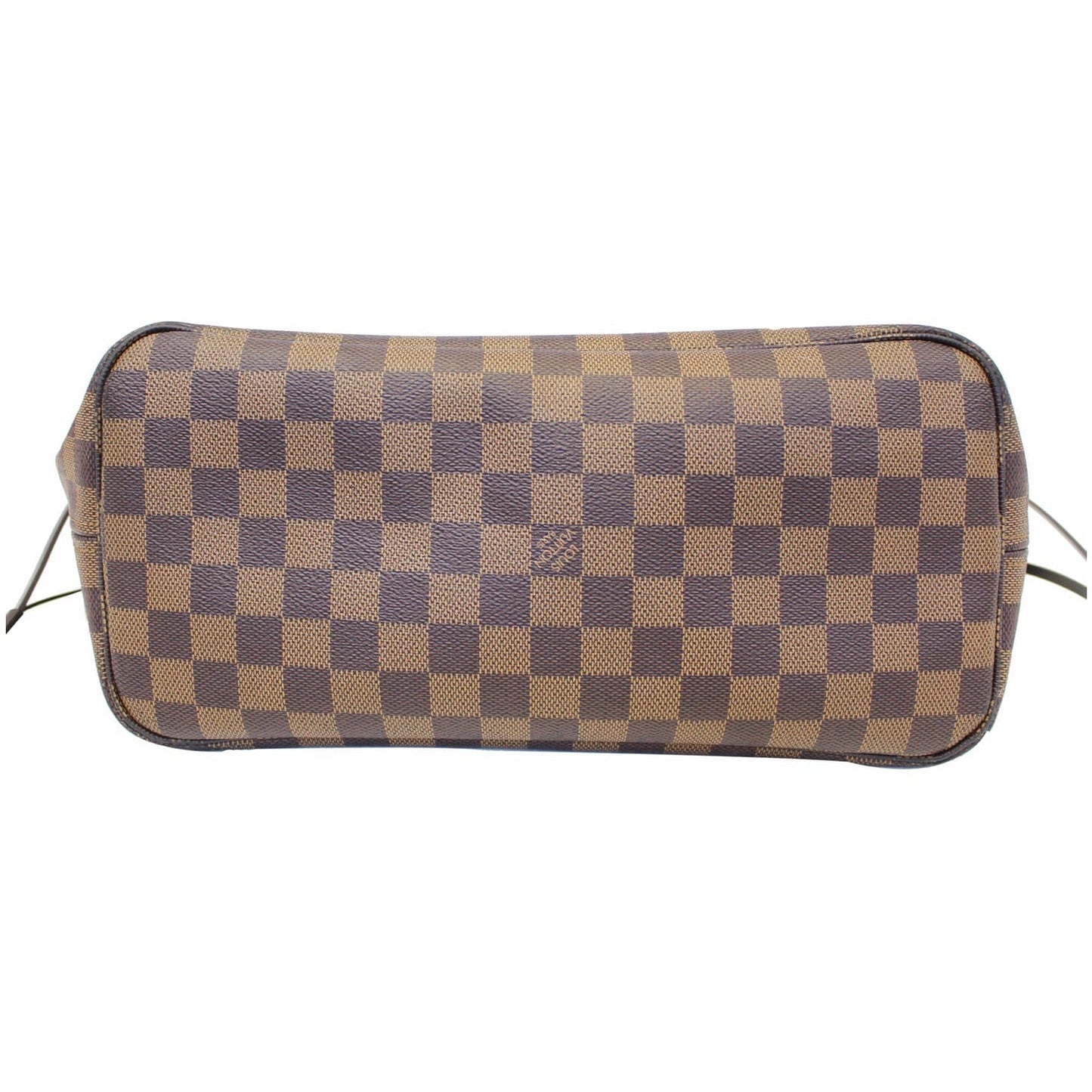 LOUIS VUITTON Neverfull MM Damier Ebene Tote Shoulder Bag Brown