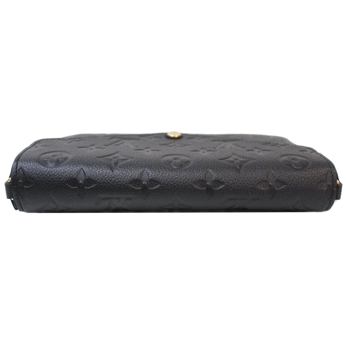 LOUIS VUITTON Pochette Felicie Empreinte Leather Crossbody Bag Black