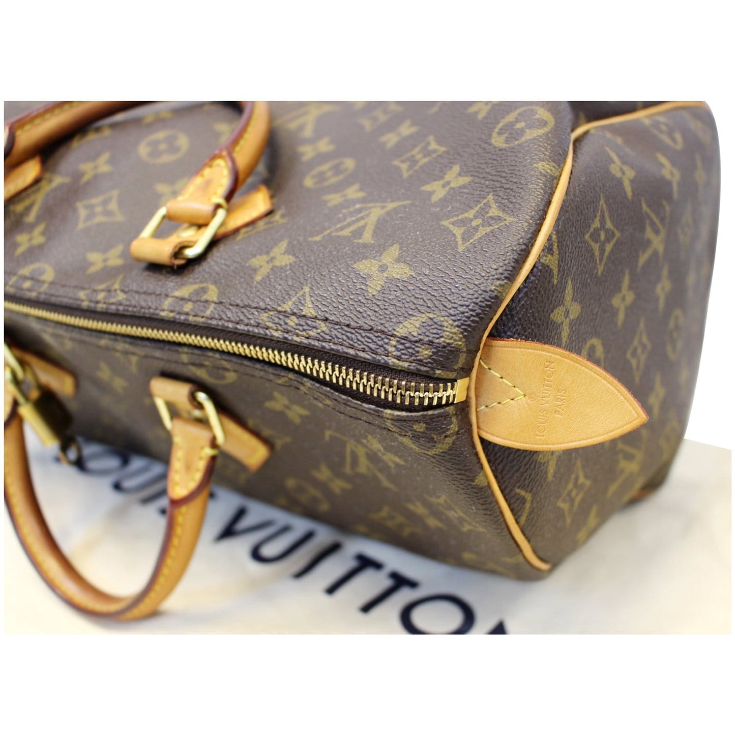 LOUIS VUITTON Speedy 35 Monogram Canvas Satchel Bag