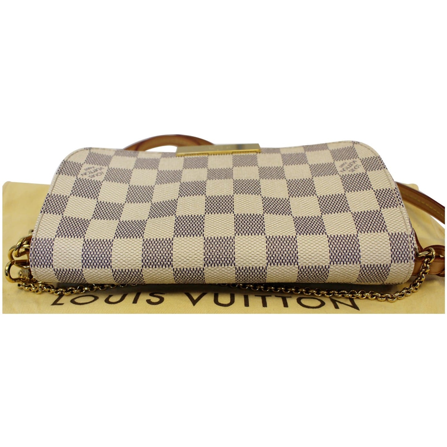 LOUIS VUITTON Favorite PM Damier Azur Crossbody Bag
