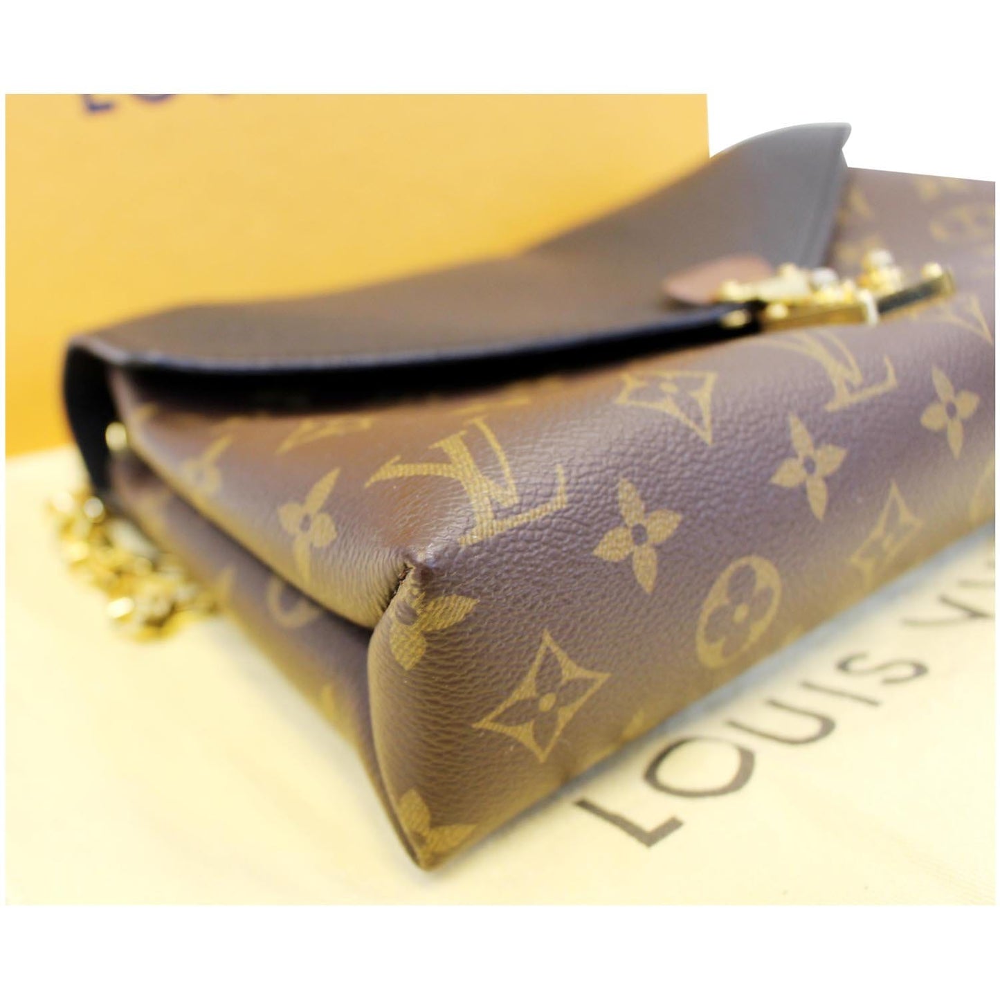 LOUIS VUITTON Pallas Chain Monogram Canvas Crossbody Bag