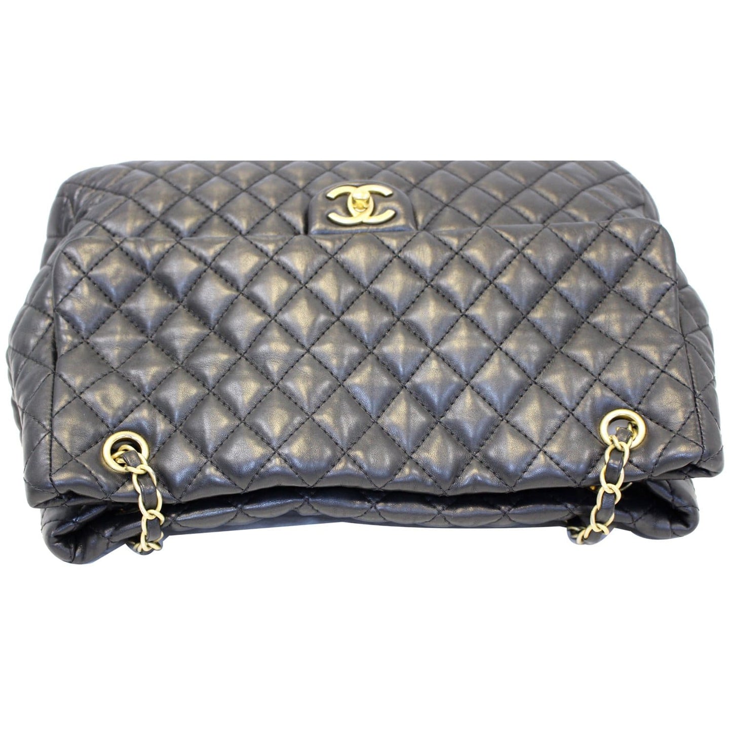 CHANEL Large Shopping Flap Shoulder Bag Black